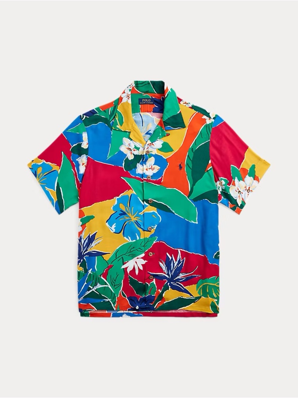 Like New Polo Ralph Lauren Floral Camp Short-Sleeve Hawaiian Shirt size M